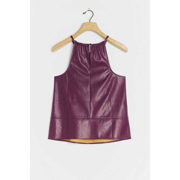 Anthropologie  Safya Faux Leather Tank Top - Picture 3 of 3